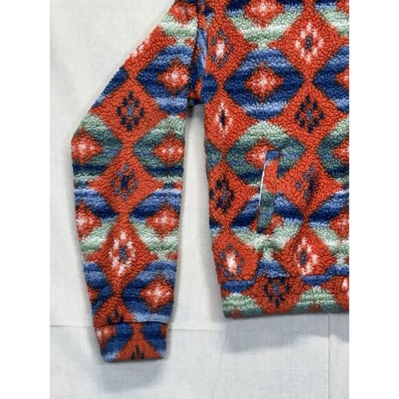 Rock And Roll Denim Pullover Hoodie Aztec Print All Over Women’s Medium - Picture 4 of 16